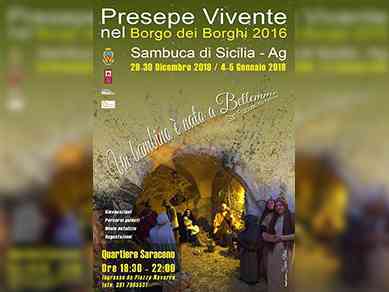 Immagine articolo: Sambuca di Sicilia, “Un bambino è nato a Betlemme”, appuntamento con il presepe vivente il 29 e 30 dicembre e non solo