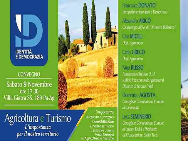 Immagine articolo: Cammarata: Sabato convegno Agricoltura e Turismo con l’On. Donato e l’agronomo Miceli