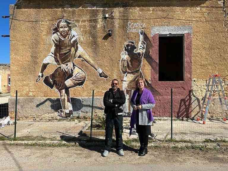 Immagine articolo: I murales di Fabio Hira “conquistano” Montevago. La rigenerazione urbana passa anche dalle mani dell’artista castelvetranese