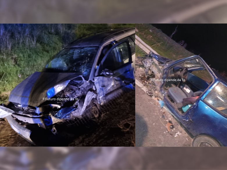 Immagine articolo: Bivio Gulfa, pauroso incidente fra due auto su Fondovalle Sciacca-Palermo. Intervenuti 118, Vigili del Fuoco e Carabinieri